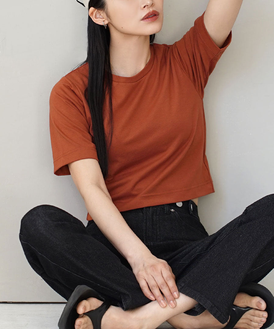 URBAN PLUS カップ付きミニTシャツ 【返品交換不可】