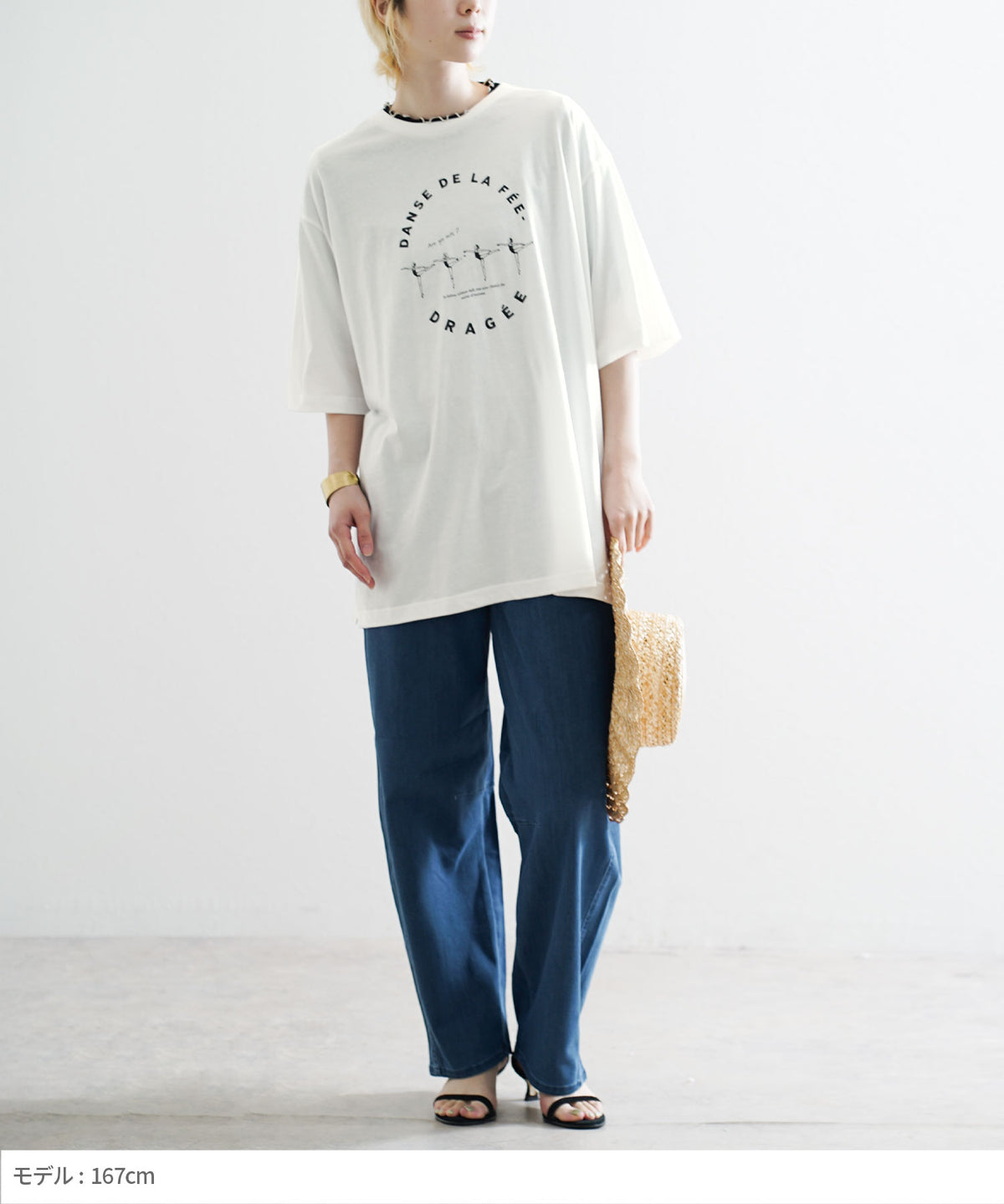 オークール バレリーナプリントTEE