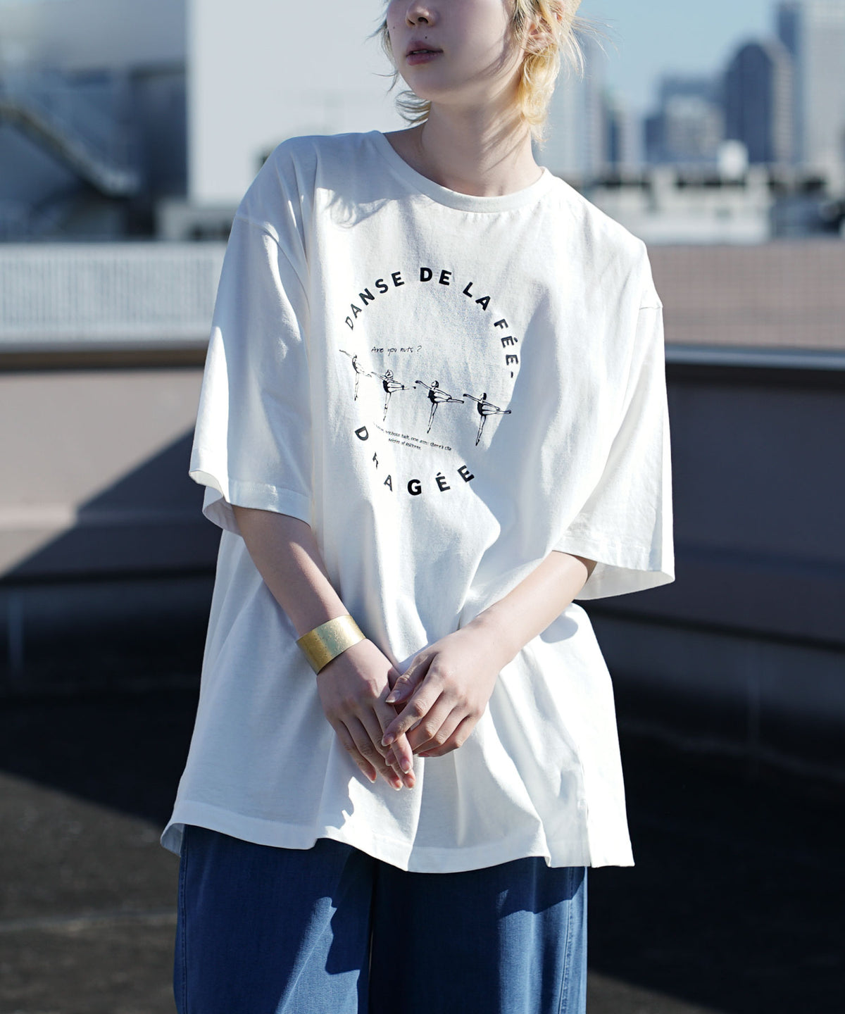 オークール バレリーナプリントTEE