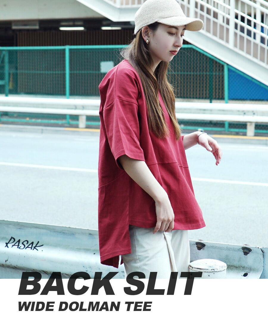 汗しみない Tシャツ［バックスリット］