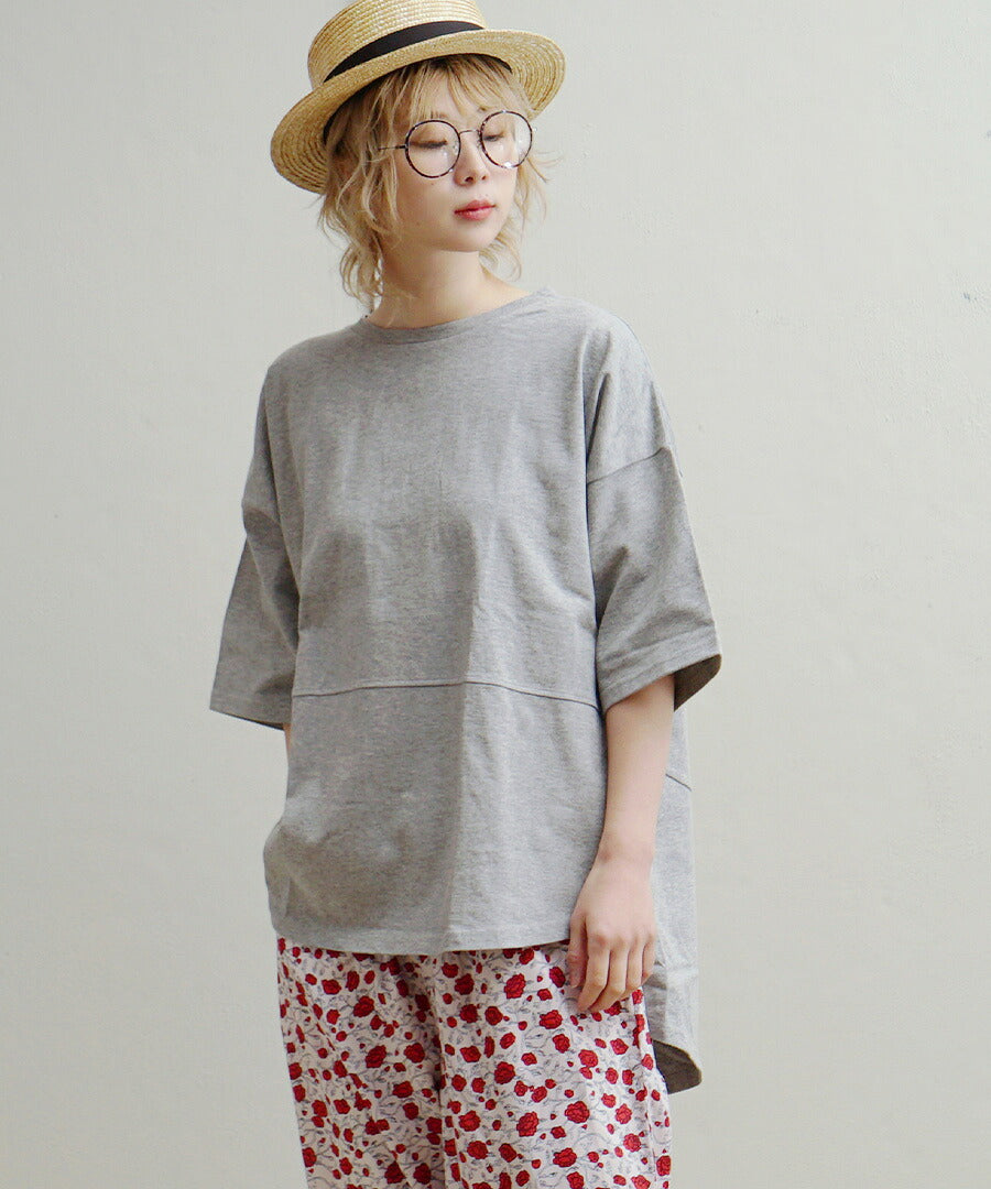 汗しみない Tシャツ［バックスリット］