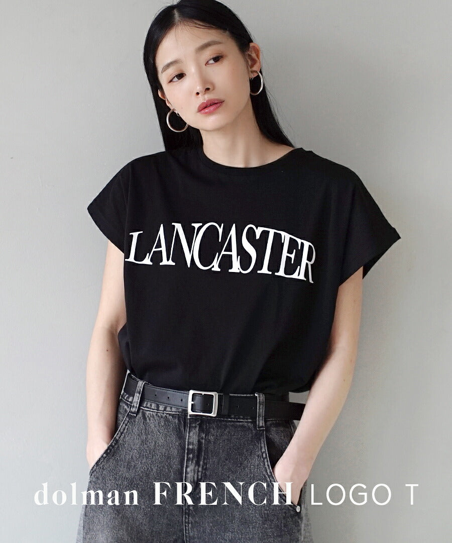 ドルマンフレンチスリーブ ロゴTシャツ