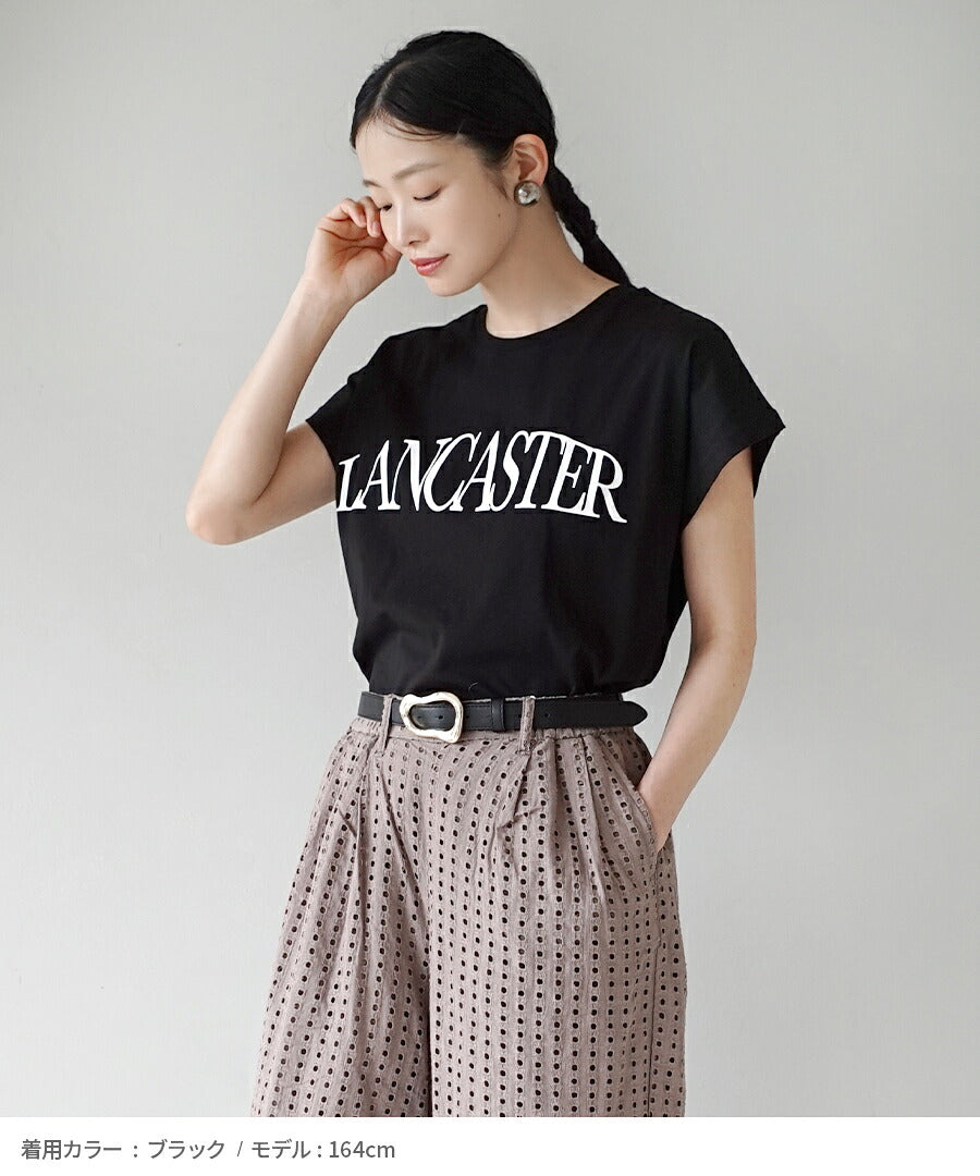 ドルマンフレンチスリーブ ロゴTシャツ