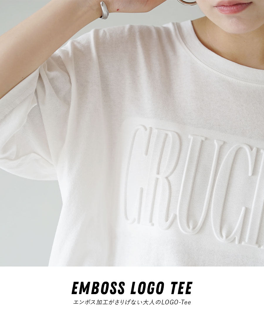 エンボスロゴ Tシャツ