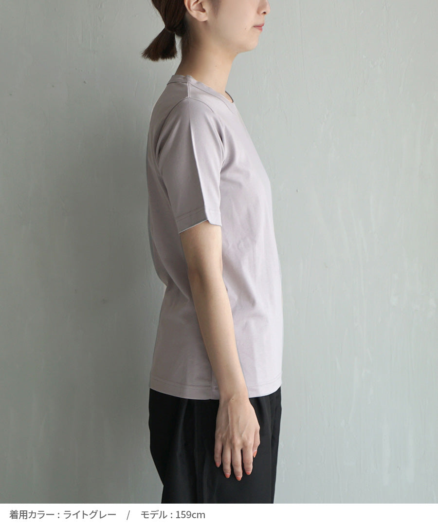 シルキースムースコットン Tシャツ［半袖］