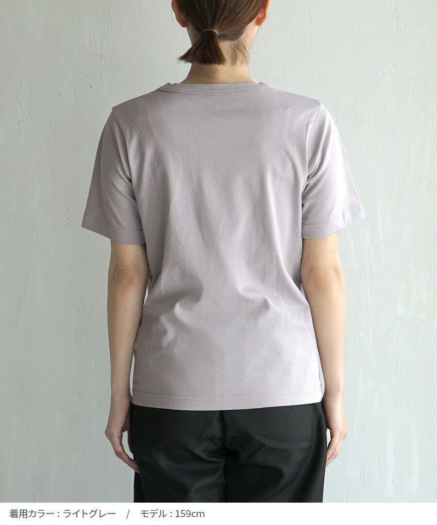 シルキースムースコットン Tシャツ［半袖］