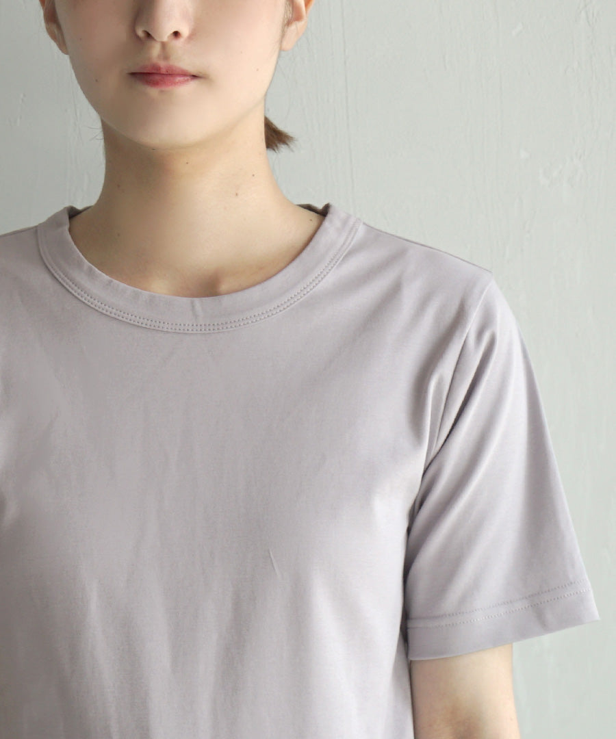 シルキースムースコットン Tシャツ［半袖］