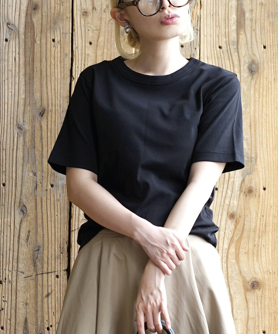 シルキースムースコットン Tシャツ［半袖］