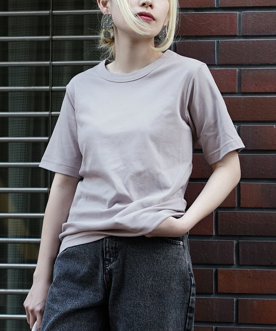 シルキースムースコットン Tシャツ［半袖］