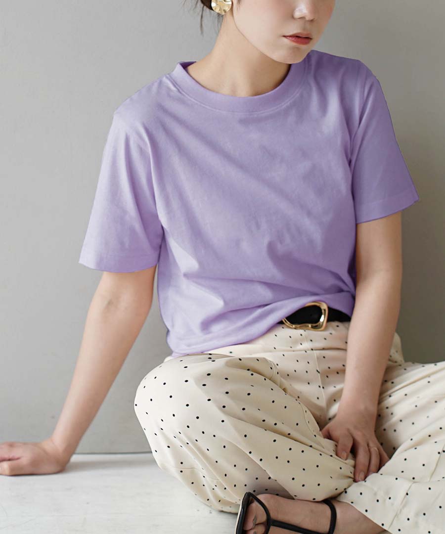 コットン100％ ベーシックTシャツ