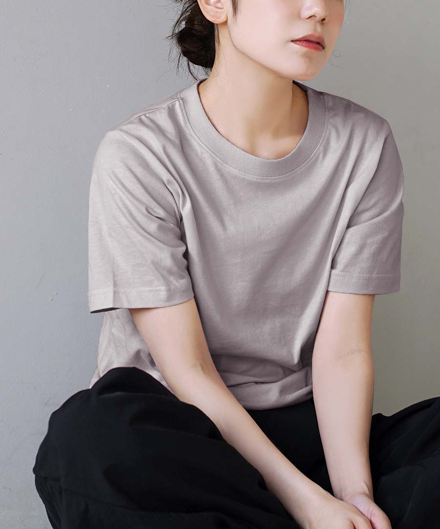 コットン100％ ベーシックTシャツ