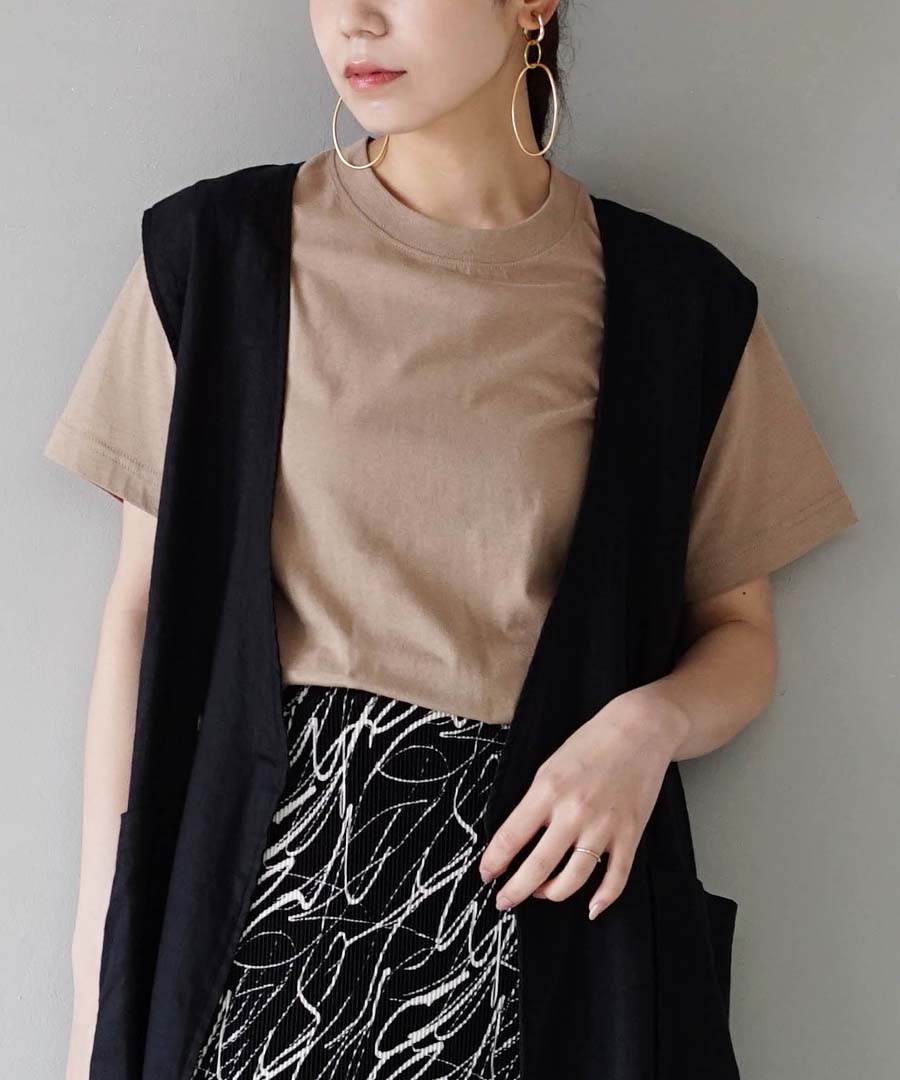 コットン100％ ベーシックTシャツ