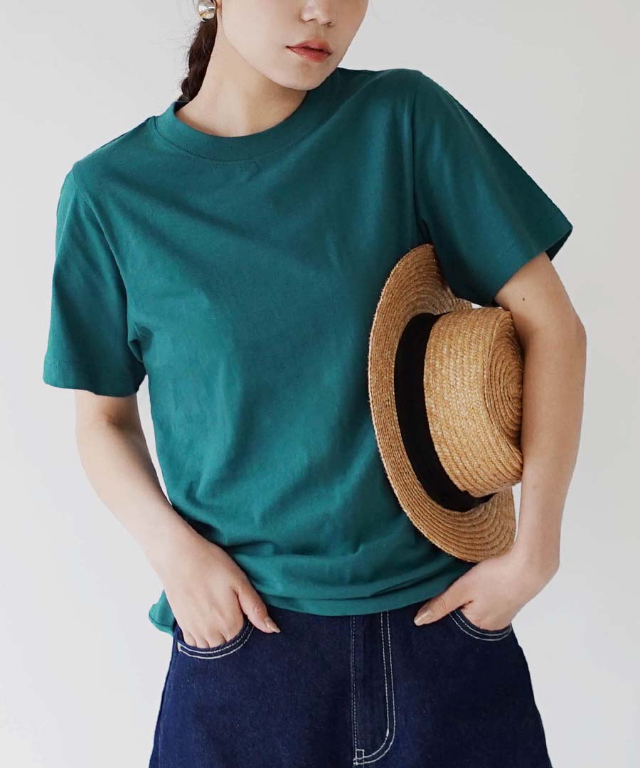 コットン100％ ベーシックTシャツ