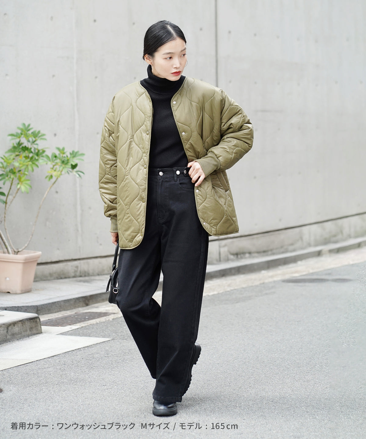 こっそりウエストゴム 裏起毛ストレッチデニムパンツ［ストレート］