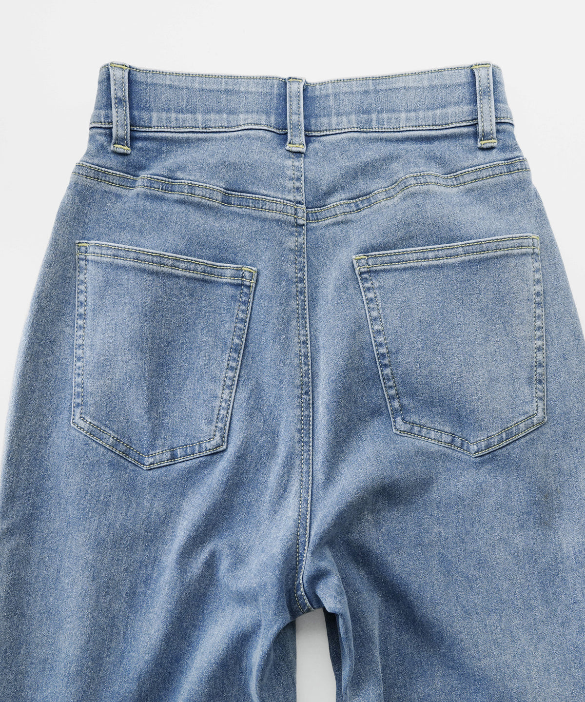 こっそりウエストゴム 裏起毛ストレッチデニムパンツ［スキニー］