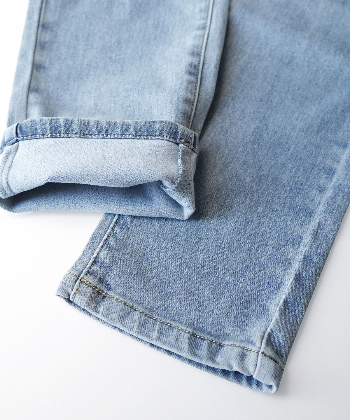 こっそりウエストゴム 裏起毛ストレッチデニムパンツ［スキニー］
