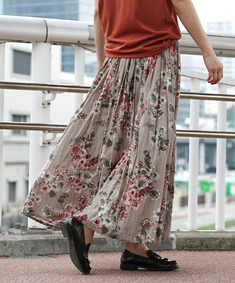 インドコットン マキシスカート