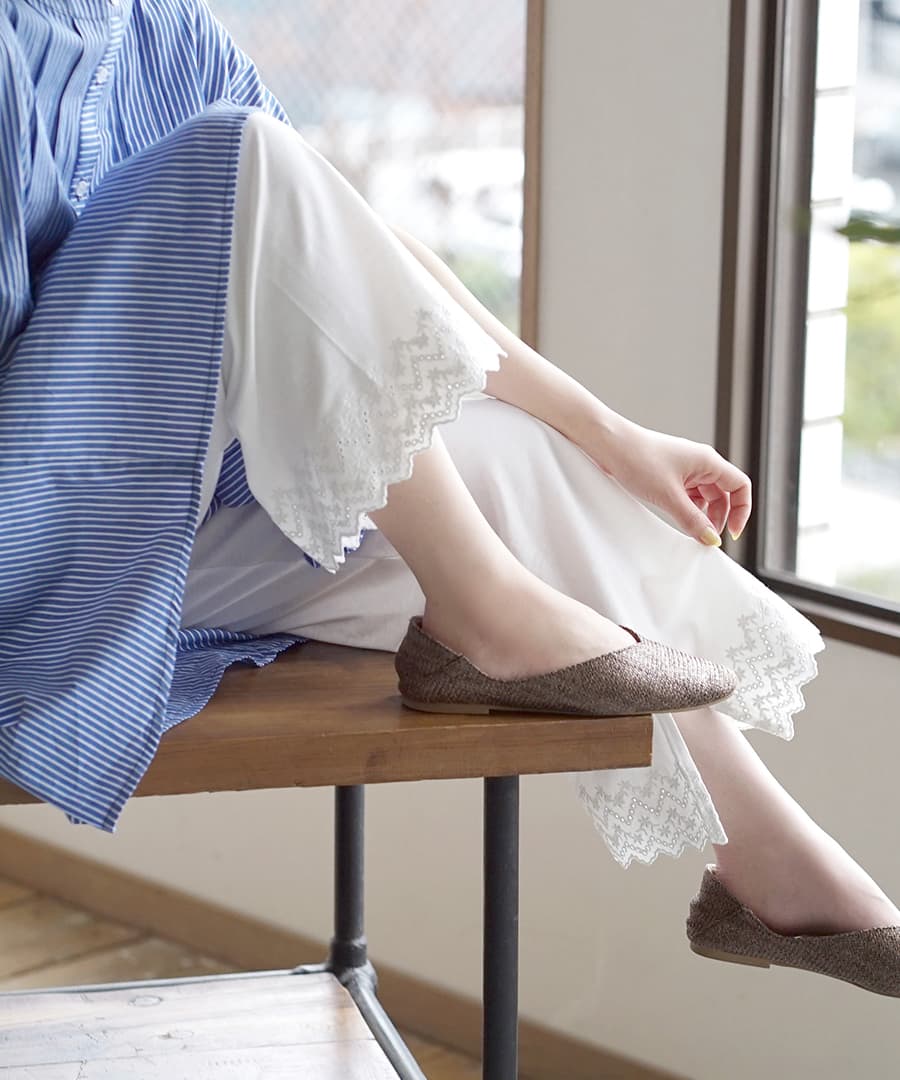 URBAN PLUS レイヤード専用 レースペチパンツ