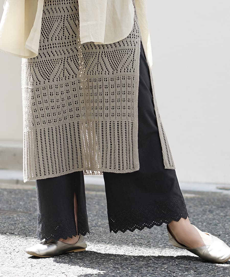 URBAN PLUS レイヤード専用 レースペチパンツ