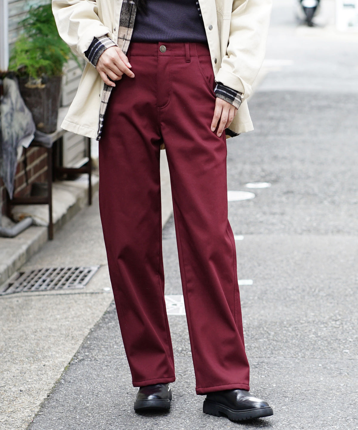 防風×裏ボア BBパンツ［ワイド］