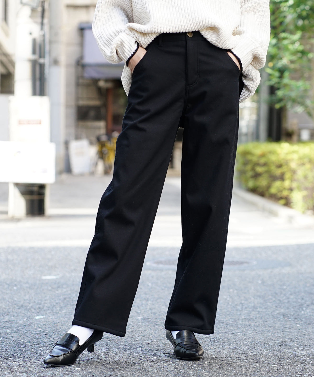 防風×裏ボア BBパンツ［ワイド］