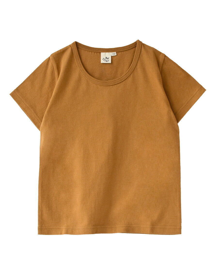 コットンカットソー［キッズ/半袖/無地］