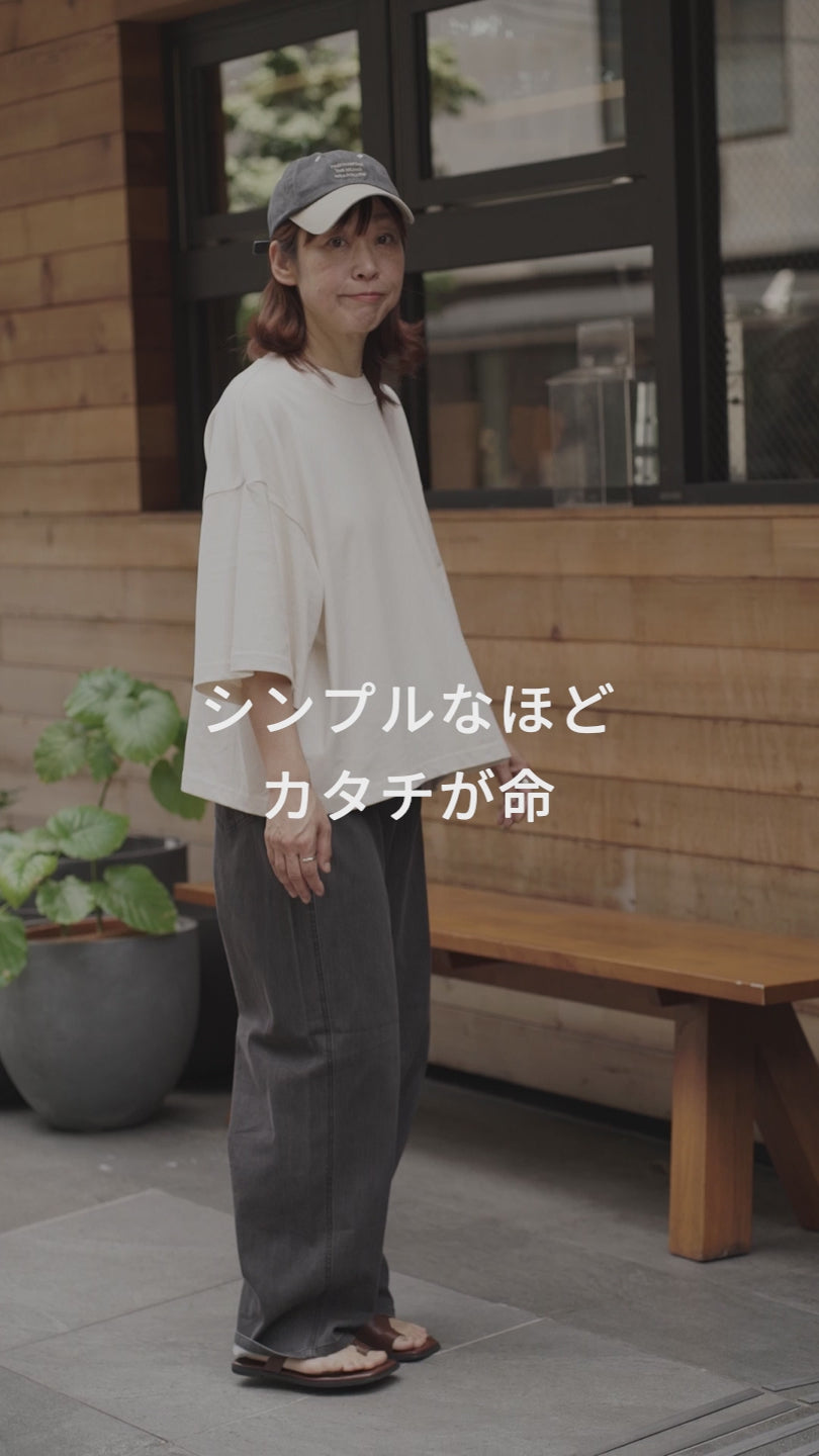 コットン ハーフスリーブ ビッグプルオーバー